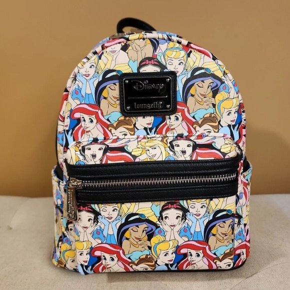 Loungefly Disney Classic Princess AOP Mini Backpack NEW ( B  display picture 3
